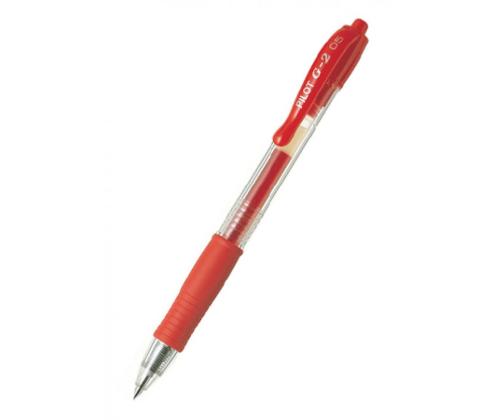 Geelikynä Pilot G-2 0,5mm punainen