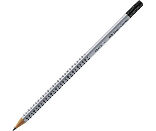 Tavallinen lyijykynä FABER-CASTELL Grip 2001 B ergonominen, teroitettu kumi
