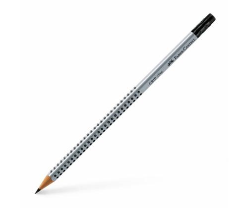 Tavallinen lyijykynä FABER-CASTELL Grip HB kumilla, ergonomisesti teroitettu