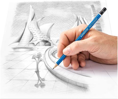 Tavallinen kynä STAEDTLER Mars Lumograph 2B ilman pyyhekumia