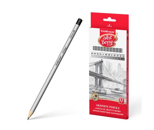 Sarja tavallisia kyniä ERICH KRAUSE Art Berry 12 kpl pakkauksessa