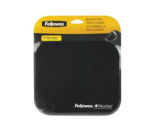 Hiirialusta Microban Fellowes musta (antibacterial)