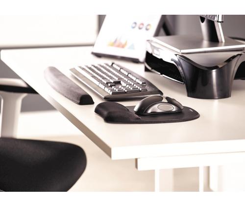 Rannetuella varustettu hiirimatto FELLOWES musta/hopea