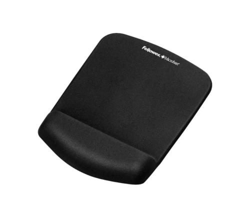 Rannetuella varustettu hiirimatto FELLOWES Microban PlushTouch™ musta
