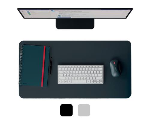 Hiirimatto/pöytäalusta LEITZ Työpöytämatto 36x70cm kierrätetty nahka tummanharmaa