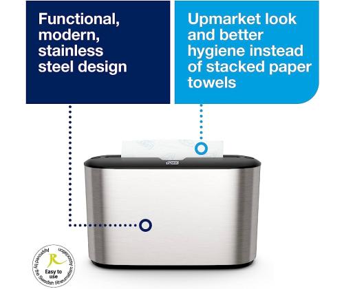 Pyyhepidike pöytään TORK H2 ruostumaton/muovi (460005)