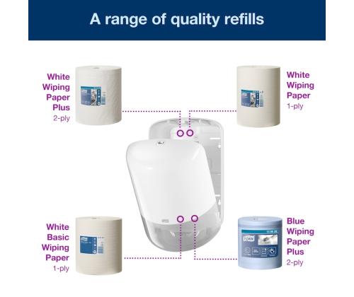 Tork Wiper Centerfeed annostelija vetopyyherullalle M2 valkoinen