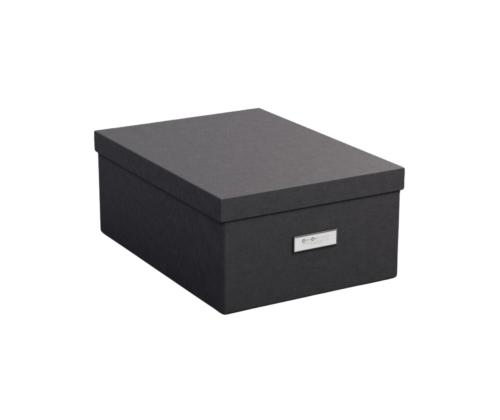 Säilytyslaatikko kannella KATIA collapsible box, BLACK