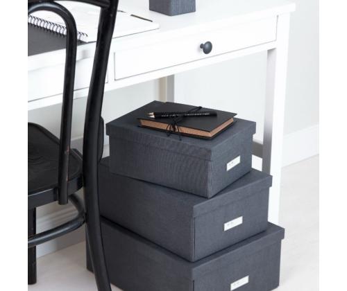 Säilytyslaatikko kannella KATIA collapsible box, BLACK