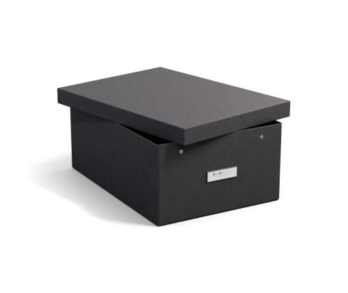 Säilytyslaatikko kannella KATIA collapsible box, BLACK