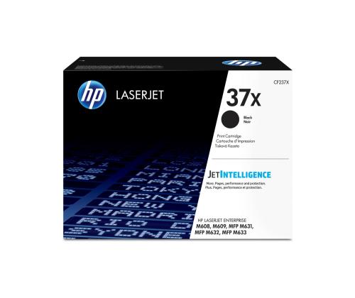 HP CF237X värikasetti, riittoisa musta/musta, 25 000 sivua, LaserJet Enterprise M608/M609, LJ Enterprise Flow MFP M631/M632/M633