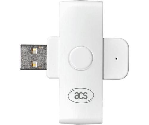 Henkilökortinlukija ACR-39U-N1 USB valkoinen