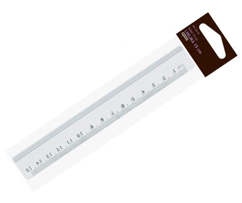 Viivain 15cm metalli