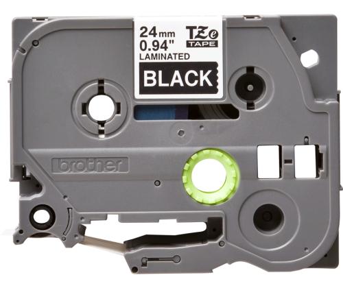 Liimakynä/merkintäteippi Brother TZe-355 24mm valkoinen/musta analoginen teippi