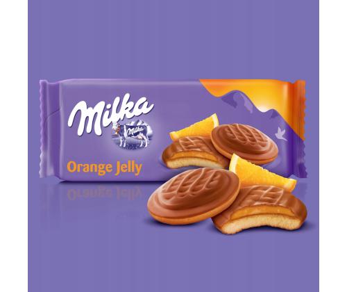 Keksi MILKA ChocoJaffa apelsini 147g