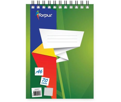 Kierrevihko A6 70 arkkia ruudutettu 5x5 FO