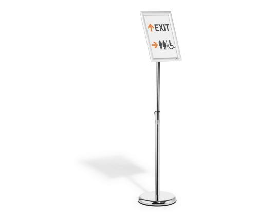 Esiteteline lattialle jalalla A4 Durable