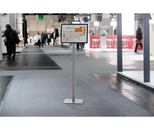 Esiteteline lattialle jalalla A3 Durable Basic