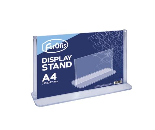 Esitepidike työpöydälle A4 FOROFIS (H), läpinäkyvää akryylia