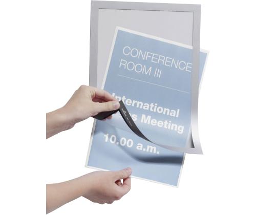 Magneettinen itseliimautuva muistikirja A4 DURABLE Duraframe hopea