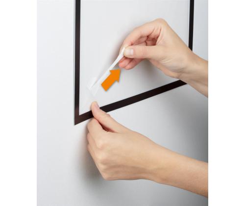 Magneettinen tietokirja A4 DURABLE Duraframe tapetti hopea