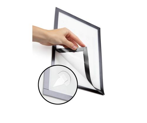 Inforam Magneettinen A4 DURABLE Duraframe tapetti musta