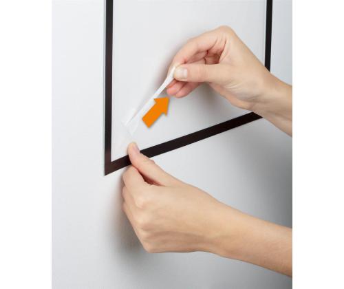 Inforam Magneettinen A4 DURABLE Duraframe tapetti musta