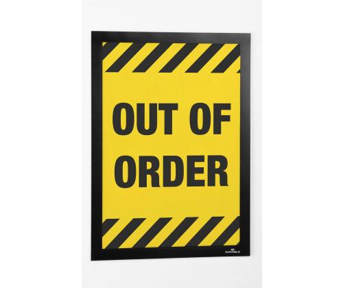 Inforam Magneettinen A4 DURABLE Duraframe tapetti musta