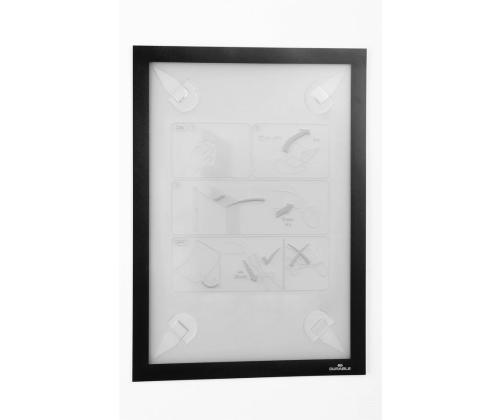 Inforam Magneettinen A4 DURABLE Duraframe tapetti musta