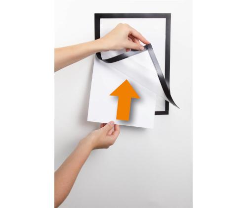 Inforam Magneettinen A4 DURABLE Duraframe tapetti musta