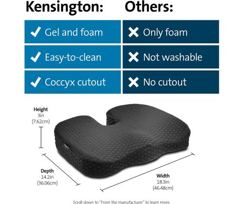 Ergonominen istuintyyny KENSINGTON Cool-Gel Seat Cushion Premium
