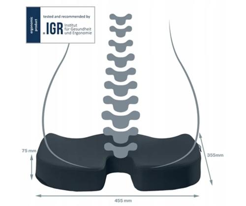Istuintyyny ergonominen LEITZ Cozy tummanharmaa