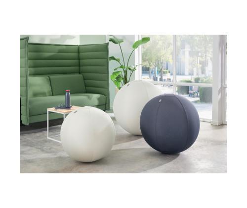 Istuinpallo ergonominen LEITZ Ergo 65cm.Anti-Roll-Away tummanharmaa