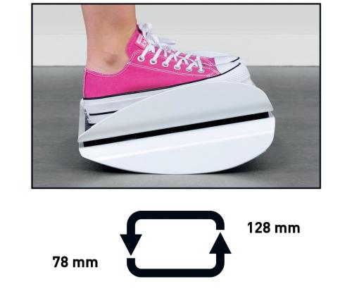 Jalkatuki LEITZ Ergo WOW, ergonominen, muovi-musta matta 508x135x300mm 3,16kg