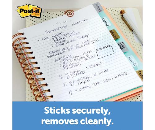 Kirjanmerkki 12x43mm 3M POST-IT 684 Metallic Collection