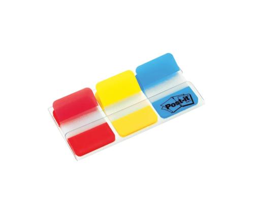 Kirjanmerkki 25,4x38mm POST-IT 686RYB 3 väriä pakkauksessa