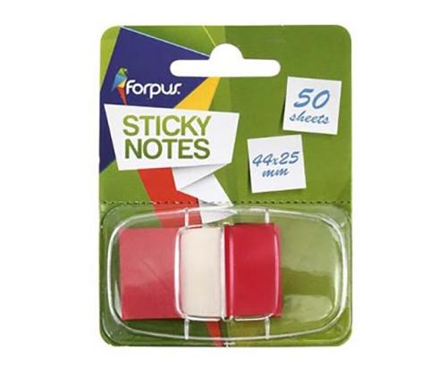 Indeksi Forpus 44x25mm 50kpl punainen