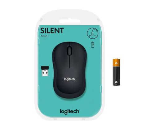 Langaton tietokoneen hiiri LOGITECH M220 Silent musta
