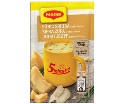 Pikajuustokeitto MAGGI-leipäkuutioilla, 19g