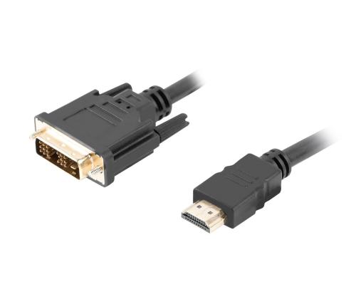 Kaapeli LANBERG HDMI - DVI 4K 30Hz 3m