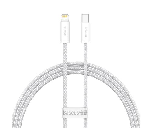 Kaapeli Baseus APPLE iPhone Lightning - USB-C 20W 1m valkoinen