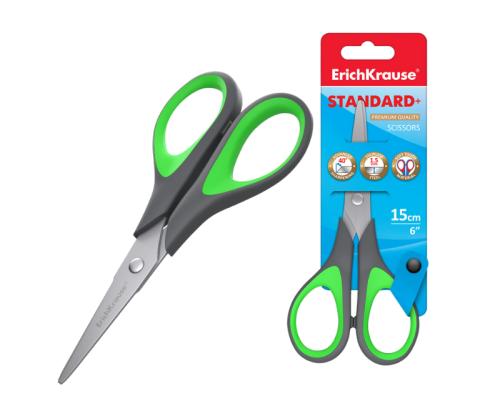 Sakset 15cm ERICH KRAUSE Vakio kumipäällysteisellä kahvalla