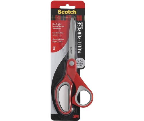 Sakset 20cm SCOTCH Comfort 1428 kumipäällysteisellä kahvalla