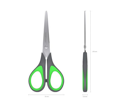 Sakset ERICH KRAUSE Vakio 17cm kumikahvalla