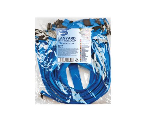 Kaulus pikakarbiinihaarukalla FOROFIS 45x2cm sininen