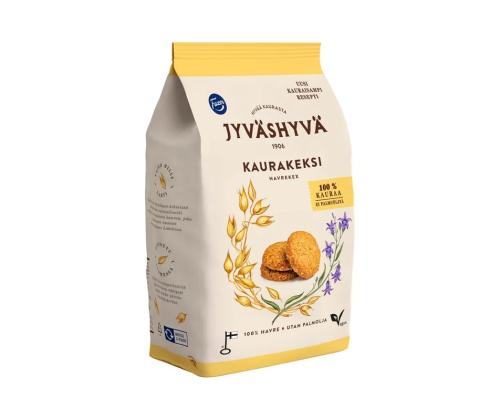Kaurakeksejä JYVÄSHYVÄ 100% kaurajauhoja 350g