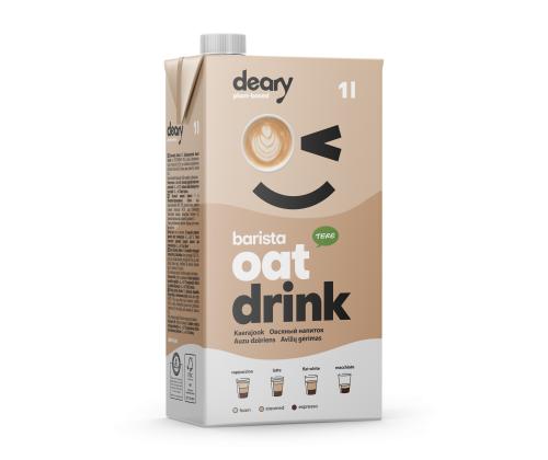 Молоко овсяное HELLO Дорогой Бариста, напиток овсяный 1л