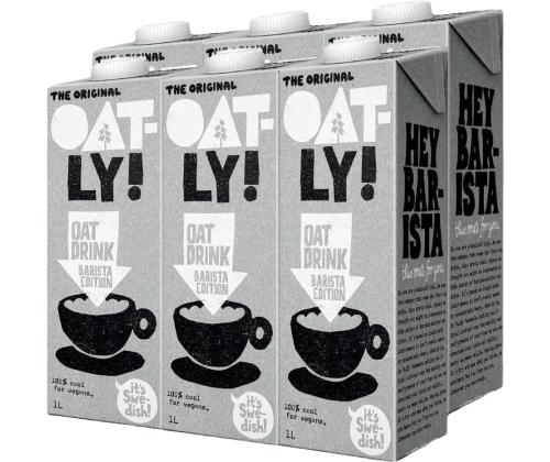 Kauramaito, vaahtoava kaurajuoma UHT OATLY Barista Edition 1L