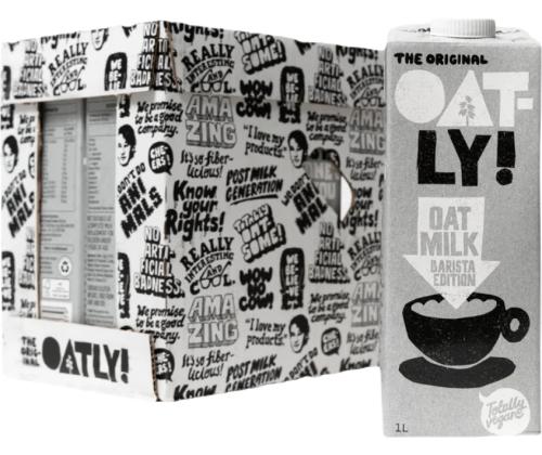 Kauramaito, vaahtoava kaurajuoma UHT OATLY Barista Edition 1L