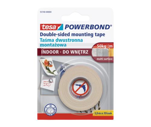 Teippi kaksipuolinen Tesa 19mmx1,5m
